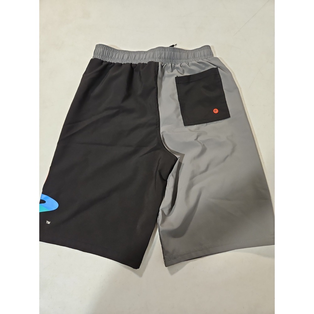Playstation Swim Trunks Youth XL 14/16 Gray/BlackColorblock Logo Mesh Lining(328 - Picture 2 of 7